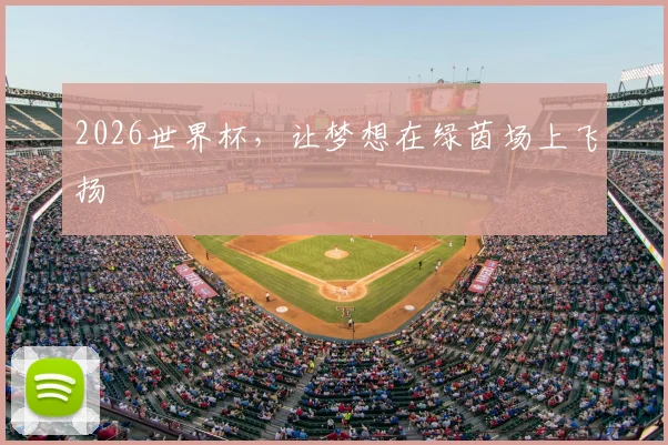 2026世界杯,让梦想在绿茵场上飞扬